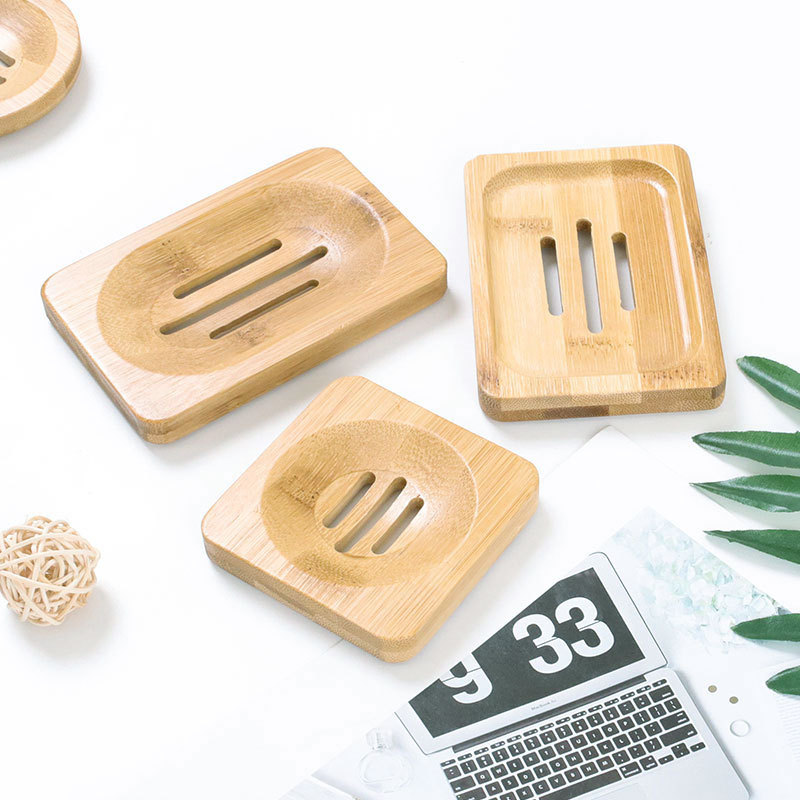 Wooden Soap Box Bamboo Wooden Soap Rack Soap Holders Bamboo Drain Sanitary Bamboo Box