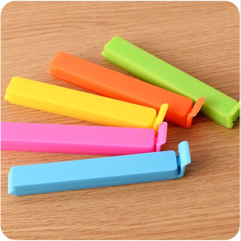 Factory direct supply fashion cute candy color sealing clip creative plastic bag sealing clip plastic tea clip sealing machine