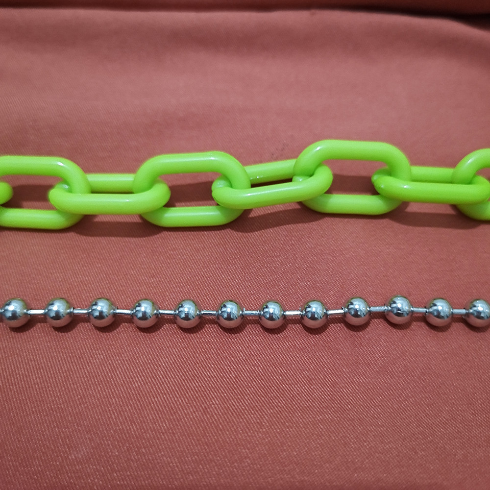 European and American cross-border jewelry acrylic color fluorescent chain waist chain female punk retro plastic body chain wholesale