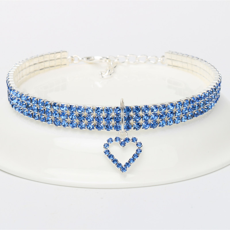 Factory new pet supplies elastic love cat and dog jewelry pet collar cross-border e-commerce
