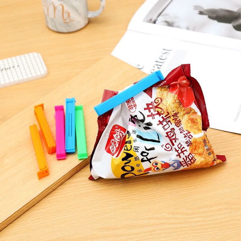 Factory direct supply fashion cute candy color sealing clip creative plastic bag sealing clip plastic tea clip sealing machine