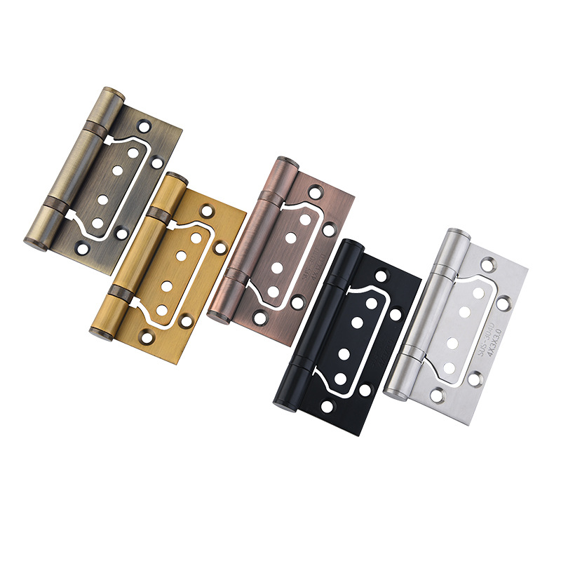 Factory self-marketing thickened stainless steel hinge mute manganese steel 4 inch 5 inch room wooden door hinge