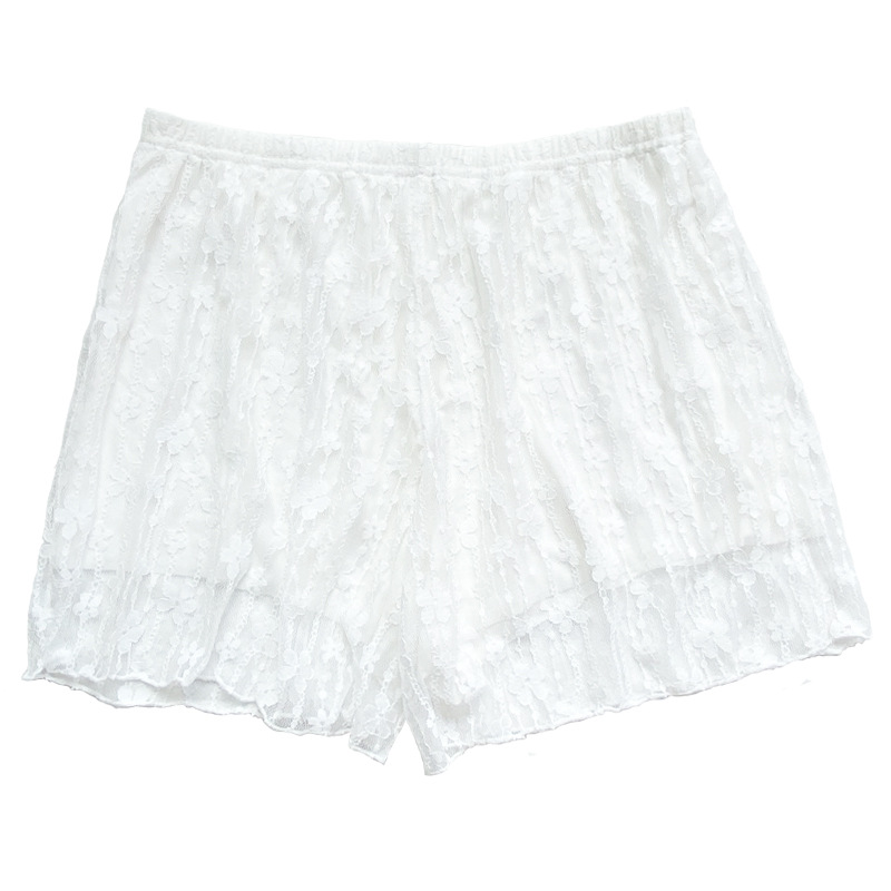 New spring and summer inner safety pants loose all-match mesh pleated double-layer anti-exposure bottoming shorts women's safety pants