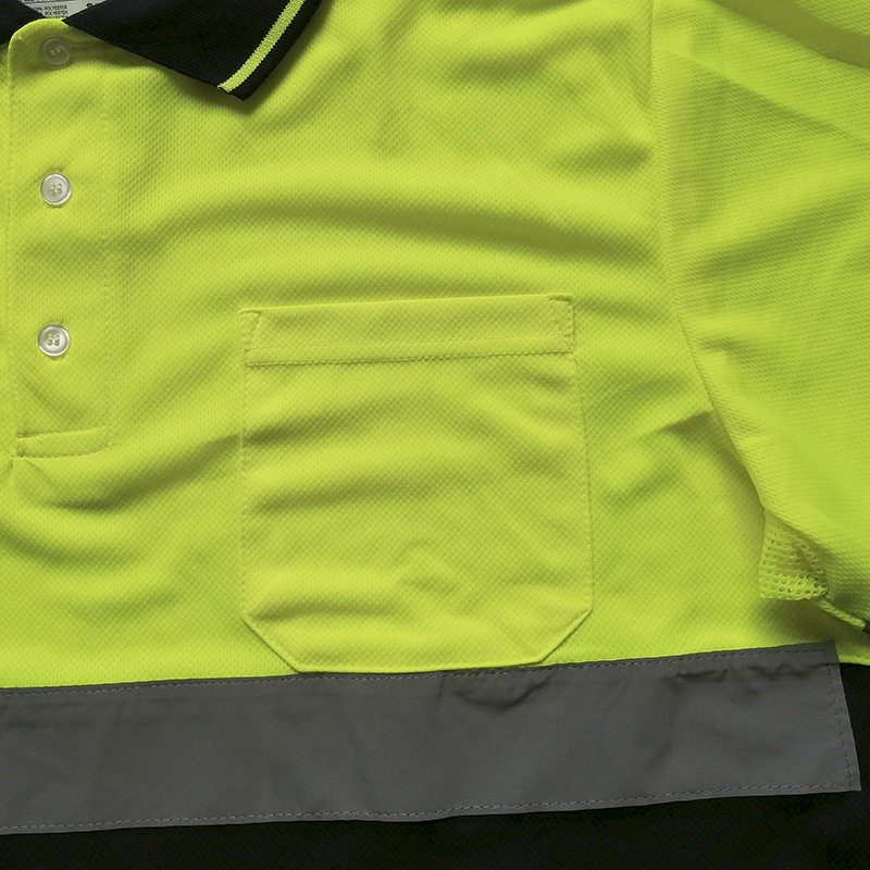 Spot EN/ISO20471 summer hot explosions reflective round neck T-shirt safety protective clothing Breathable High warning