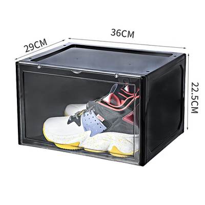 Thickened PP storage box shoe box transparent acrylic storage dustproof Aj basketball shoes box display shoe cabinet flip