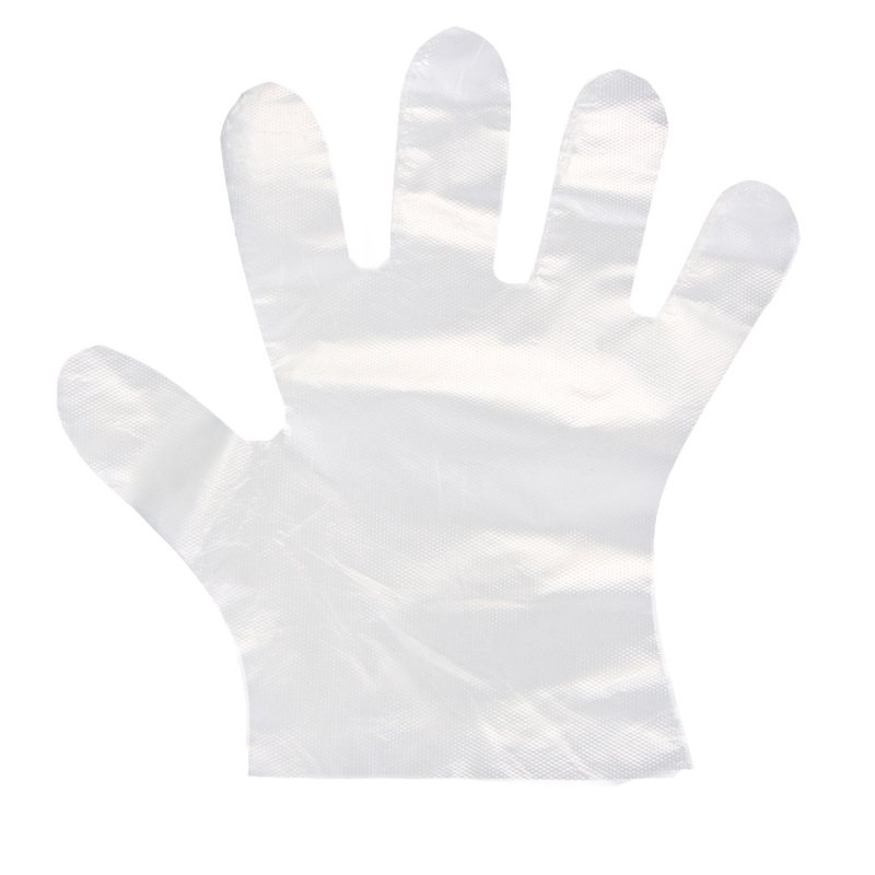 Disposable gloves food catering take-out beauty PE hairdressing thickened gloves disposable average size gloves wholesale