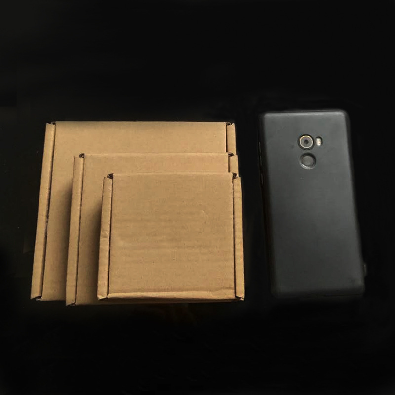 Super Small Flying Machine Box in stock Extra Hard Corrugated Paper Box Jewelry Box Express Packing Box Mobile Phone Case Tempered Film Packaging Box