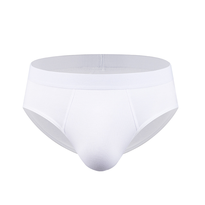 SOURCE manufacturer men's underwear mid-waist briefs summer thin underwear white yellow youth comfortable breathable pants