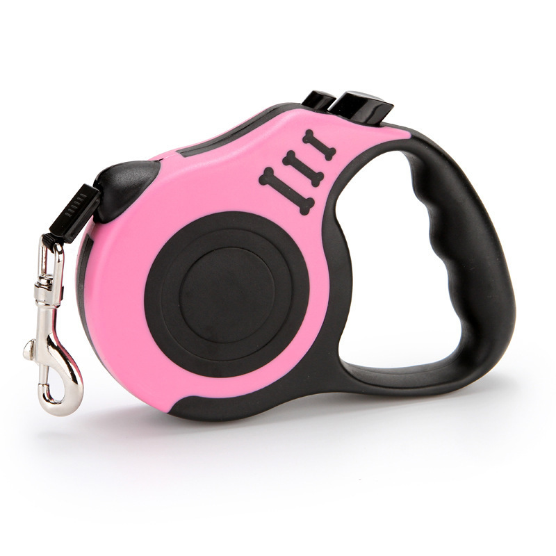 Wholesale pet automatic retractable retractor dog chain dog leash bone printed leash outdoor dog walking leash
