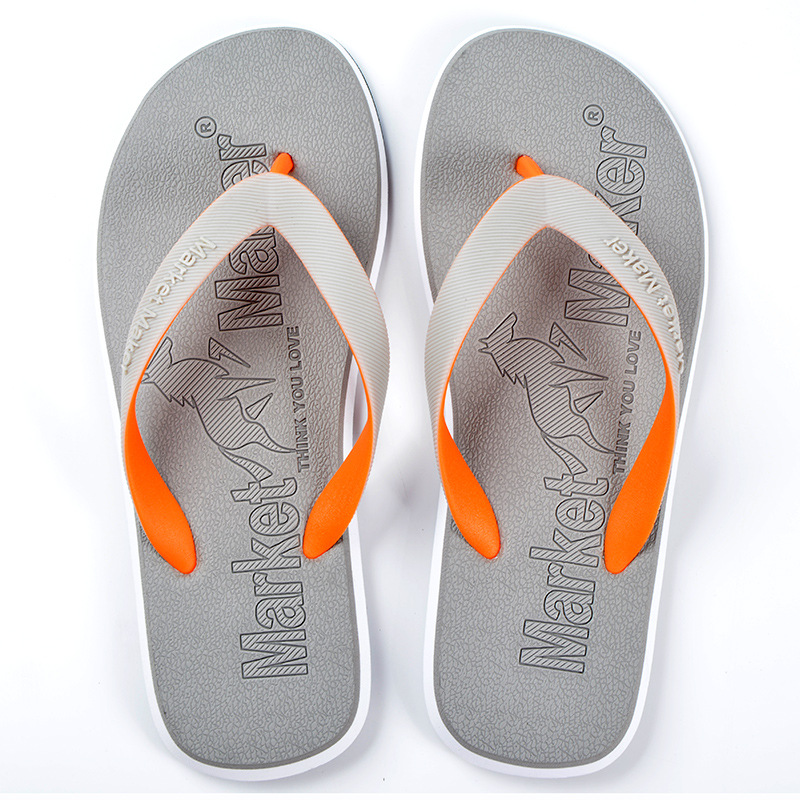 Men's Flip Flops Men's Rubber Flip Flops Outer Wear Sports Beach Non-Slip Wear Eva Flip Flops Slide