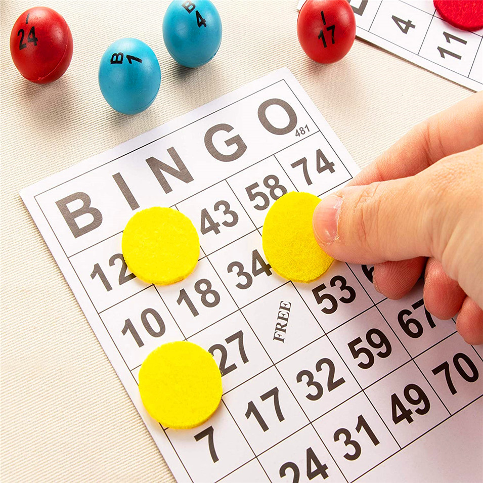 Cross-border hot selling 60 non-repeated BINGO cards BINGO card digital children's entertainment small game