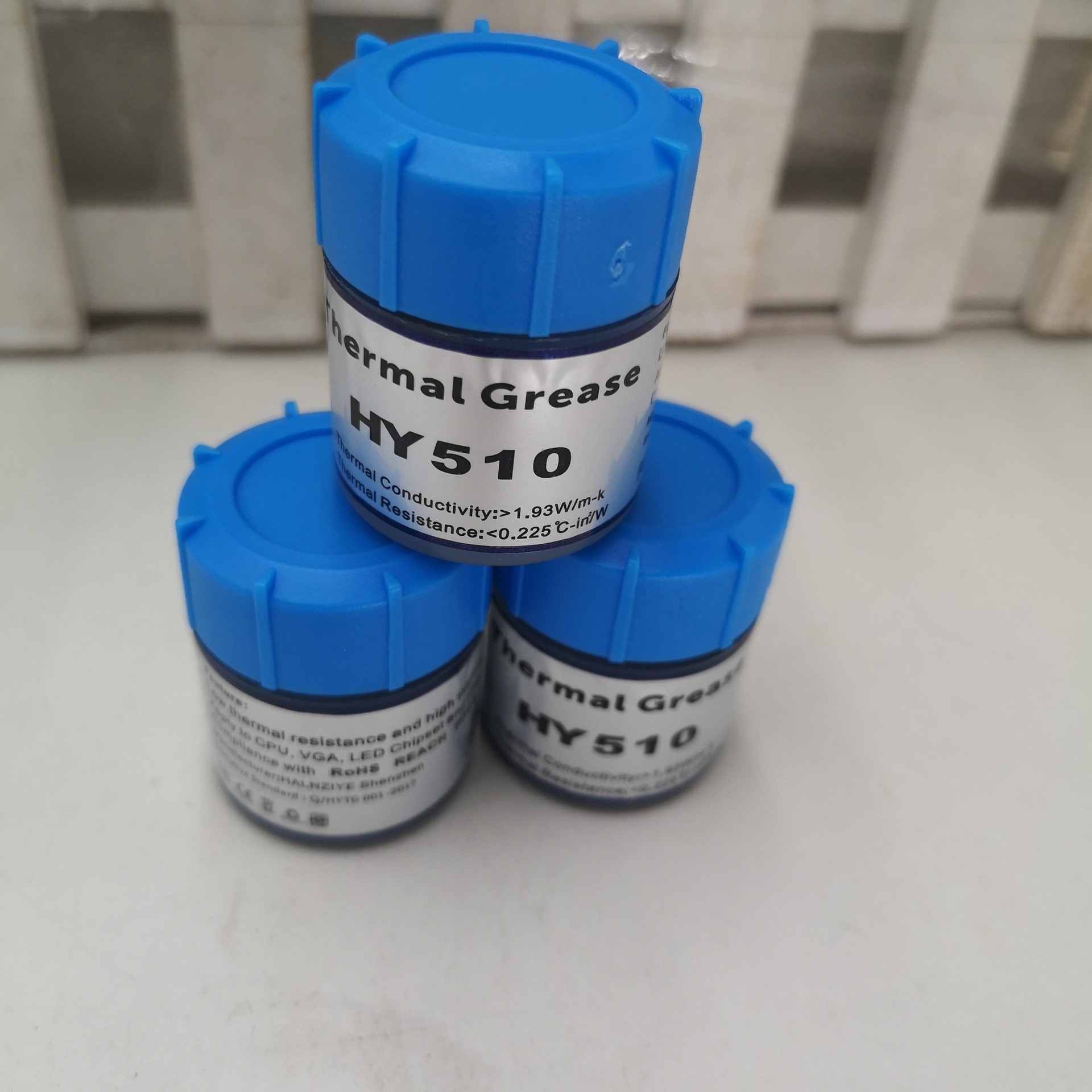 Factory wholesale gray HY510-CN10 barrel thermal conductive cream silicone