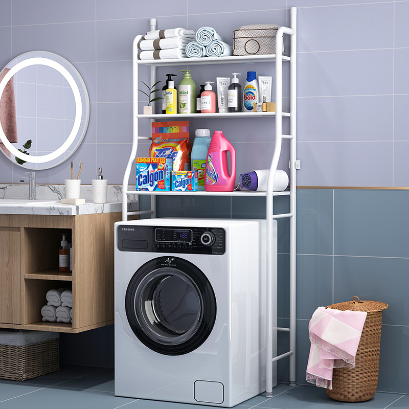 Toilet Bathroom Toilet Storage Rack Floor Toilet Punch-free Washing Machine Storage Toilet Sundries Basin Rack