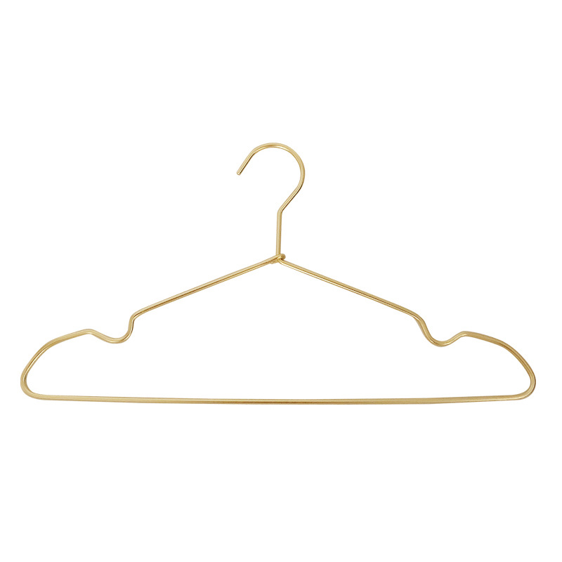 Gold Unprinted Same Style Aluminum Alloy Clothes Hanger Silver Space Aluminum Clothes Hanging Metal Non-rusting Non-slip Clothes Bracing Clip