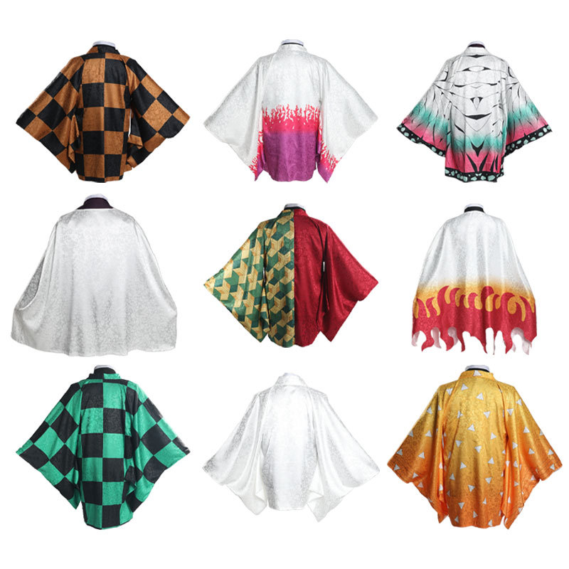 Ghost Extinguishing Blade Peripheral Clothes Animation Secondary Feather Woven Summer Dark Pattern Coat Japanese Style and Wind Cloak Clothes