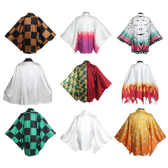 Ghost Extinguishing Blade Peripheral Clothes Animation Secondary Feather Woven Summer Dark Pattern Coat Japanese Style and Wind Cloak Clothes