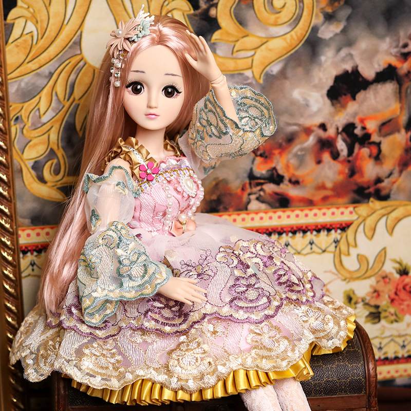 60cm doll set exquisite gift box girl oversized smart remote control dialogue Princess Bluetooth Rechargeable