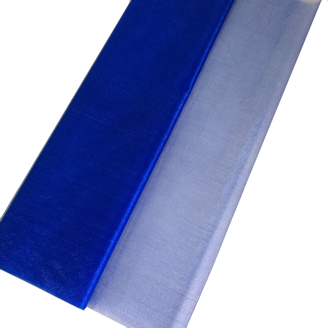 Cross-border in stock wedding decoration snow yarn 50cm * 5M flower packaging gauze curtain OPP paper-free tube packaging crystal yarn
