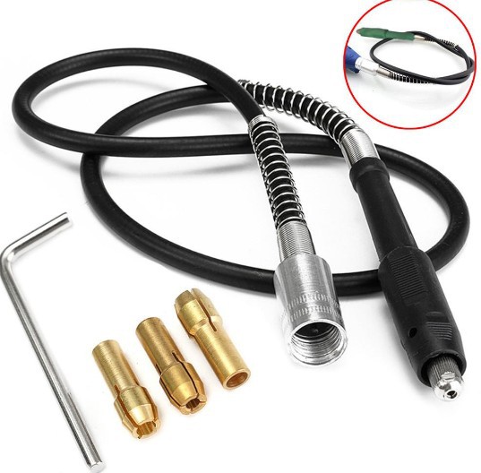 Flexible shaft + sandwich + wrench electric grinding accessories set flexible shaft output shaft