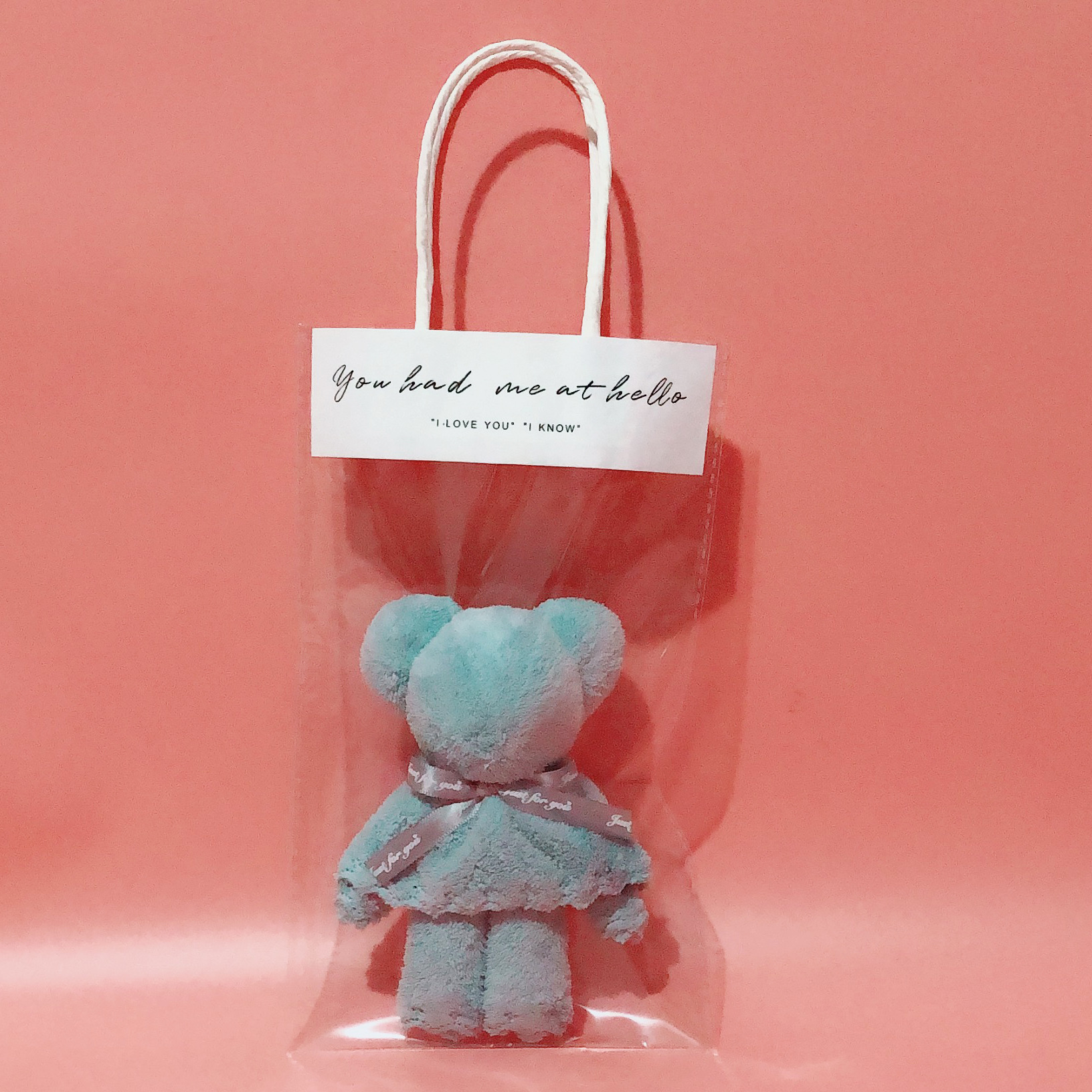 Bear shape towel holiday gift wedding gift baby 100 days full moon birthday companion gift LOGO