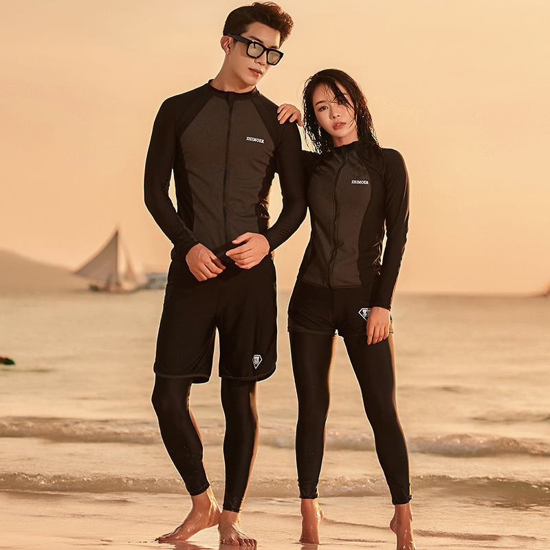 2020 new factory direct diving suit split long sleeve sun protection quick-drying swimsuit couple men and women jellyfish suit