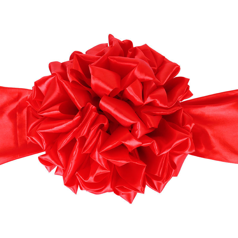 Opening big red flower ball ribbon cutting suit ribbon cutting flower ball new car delivery big red flower commendation award big red flower ball