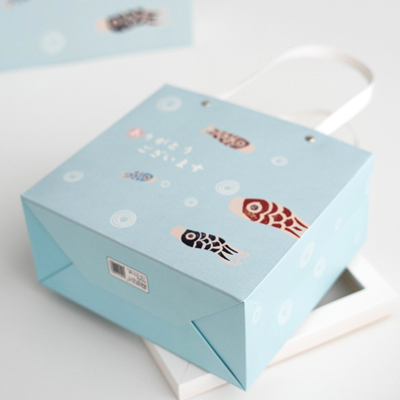 Senyu Leaf Holiday Gift Bag Portable Paper Bag Children's Birthday Cute Large Japanese and Korean Style Children's Rivet Bag