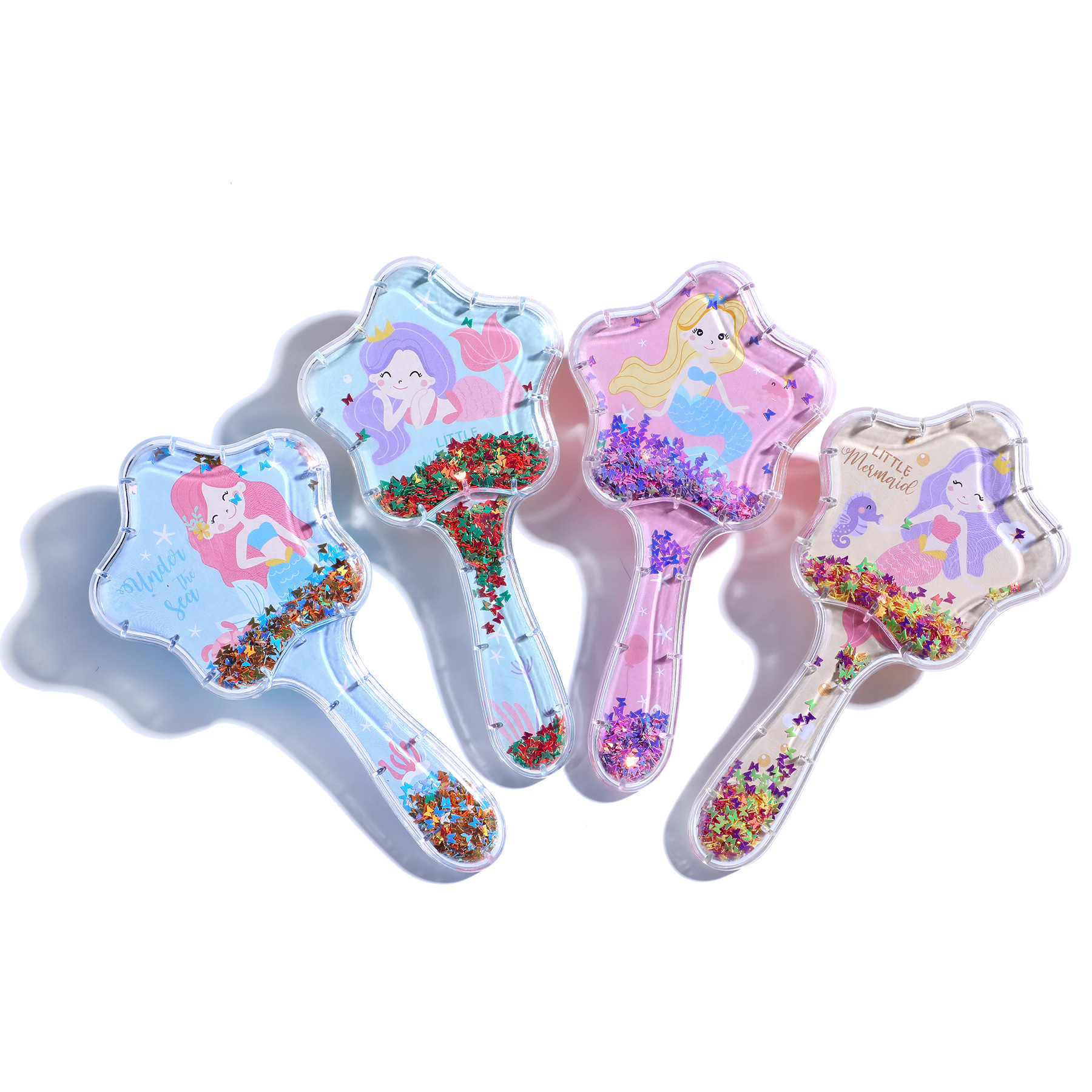 Air Cushion Air Sac Comb Scalp Mini Portable Scalp Massage Comb Transparent Cute Comb Mermaid Children's Comb Wholesale