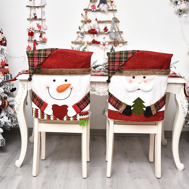 Mingguan New Product Christmas Decorative Chair Cover Stool Cover New Doll Chair Cover European and American Decorative Ornaments Home Furnishings