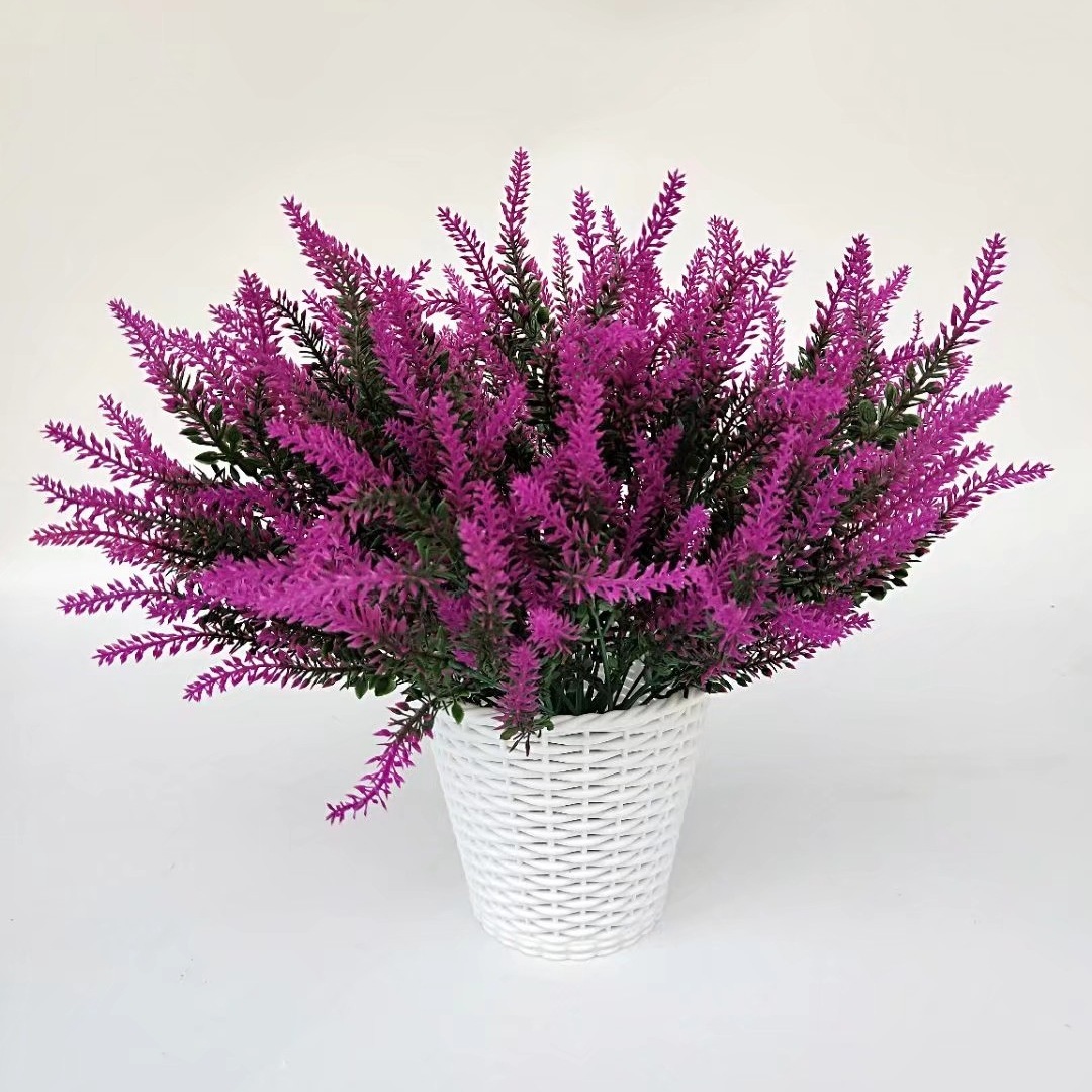 Lavender simulation pastoral decorative green plant decorative plastic flower simulation bouquet simulation plant potted flower 
