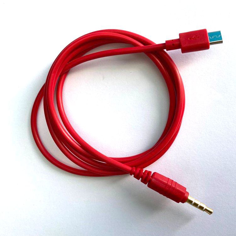 Mobile phone karaoke Bao microphone recording line V8 each live sound card microphone OTG line live line recording audio line