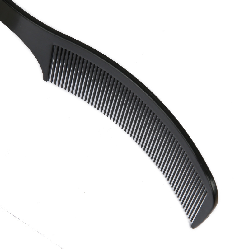 Hair stylist men's S-shaped hair clipper arc comb round head flat comb curved comb hair salon flat hair decoration comb