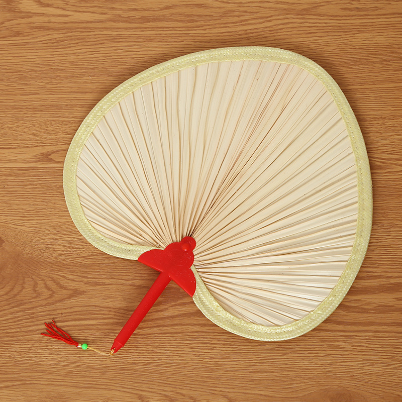 Summer Portable Old Style Cattail Fan Hand-Woven Chinese Style Baby Household Glass Fan Classical Banana Fan Handmade Large Cattail Fan