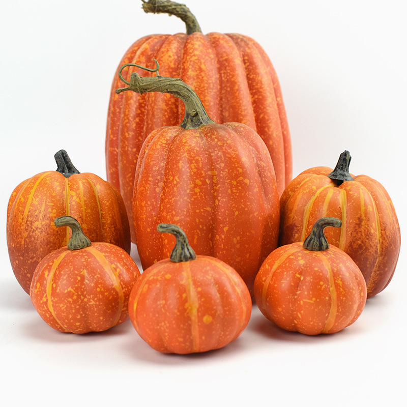シミュレーションカボチャ金秋カボチャセットハロウィーンカボチャ感謝祭装飾カボチャ道具|undefined