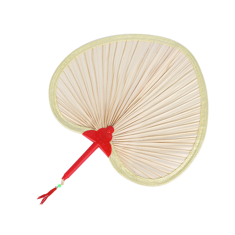 Summer Portable Old Style Cattail Fan Hand-Woven Chinese Style Baby Household Glass Fan Classical Banana Fan Handmade Large Cattail Fan