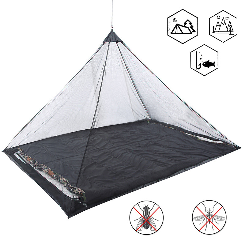 Outdoor Mountaineering Camping Single Anti-mosquito Tent Mountain Camping Triangle Mosquito Net Insect-proof Mosquito Net Fishing