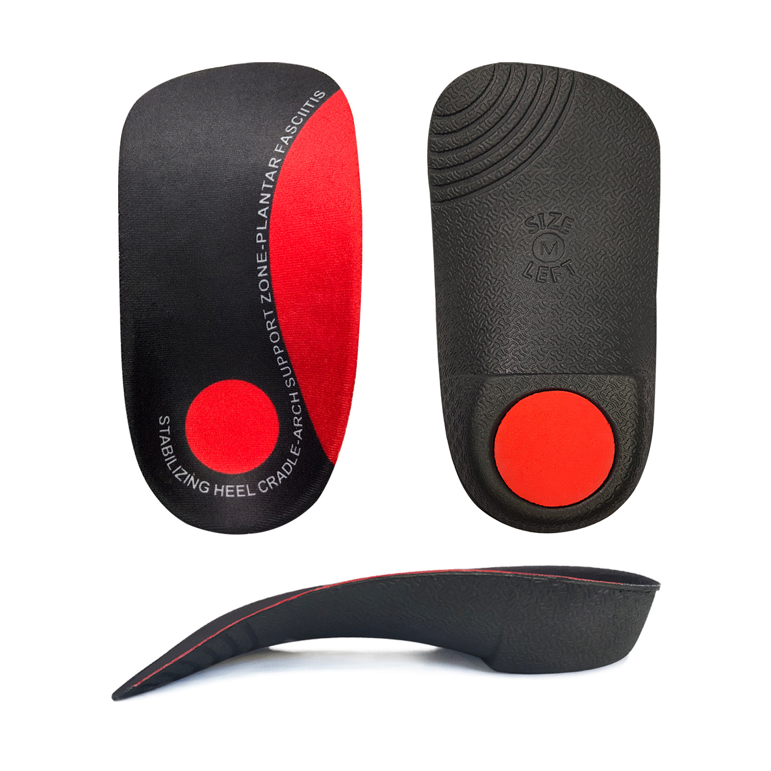 Factory direct AliExpress Amazon men and women arch correction insoles heel pain plantar fascia insoles