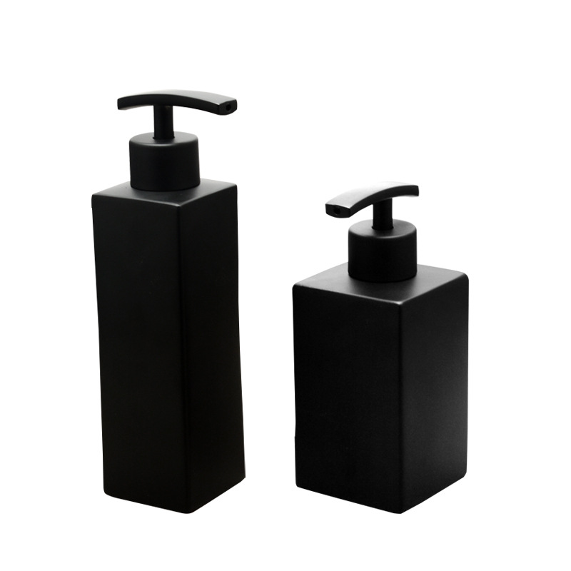 Hotel bathroom stainless steel 304 matte black bottle shower gel shampoo soap dispenser lotion bottle