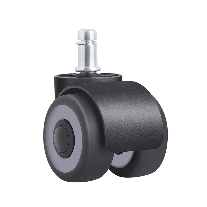 Cross-border 2 inch TPR double wheel furniture casters office chair universal wheel 4 bearing roller silent pulley Amazon