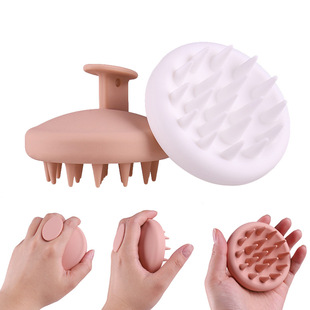 Factory New Pure Silicone Shampoo Scalp Cleaning Massage Shampoo Comb Meridian Massage Silicone Shampoo Brush