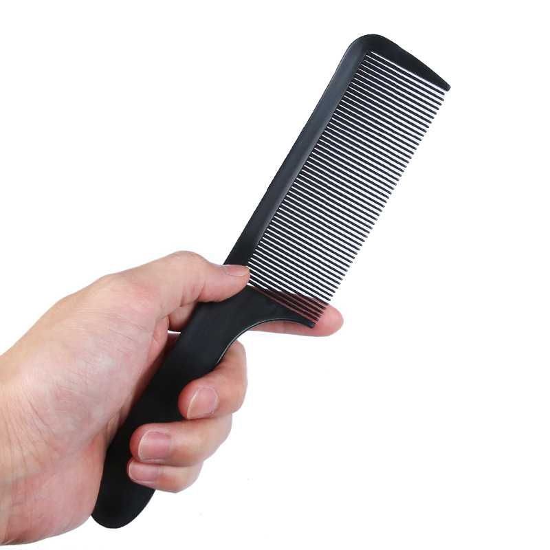 Hair stylist men's S-shaped hair clipper arc comb round head flat comb curved comb hair salon flat hair decoration comb