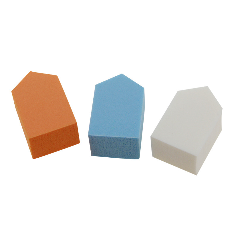 Factory supply NR sbr Latex makeup powder puff small square small round dry and wet dual-use beauty tools wholesale in large quantities