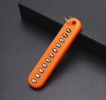 Number Card Orange