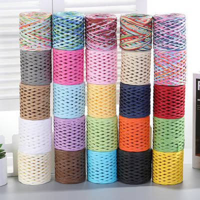 200 meters kindergarten hand woven rope color Lafite paper rope baking packaging belt diy hand woven