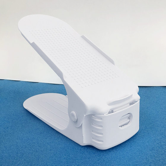 Double-layer Shoe Holder DIY Storage Rack Space-saving Shoe Cabinet Three-step Adjustable Shoe Rack Plastic Finishing Storage Rack