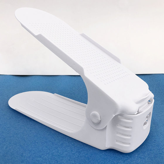Double-layer Shoe Holder DIY Storage Rack Space-saving Shoe Cabinet Three-step Adjustable Shoe Rack Plastic Finishing Storage Rack