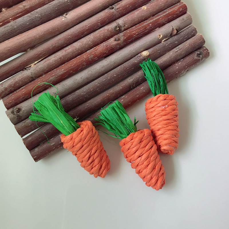 Hamster rabbit Chinchilla molars toy molars carrot parrot bite molars grass radish