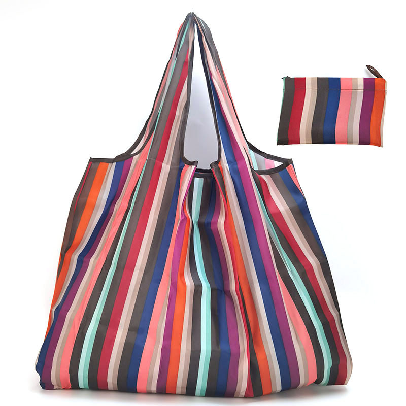 Cartoon supermarket shopping bag environmental protection portable shopping bag foldable portable large capacity Oxford cloth gift bag wholesale