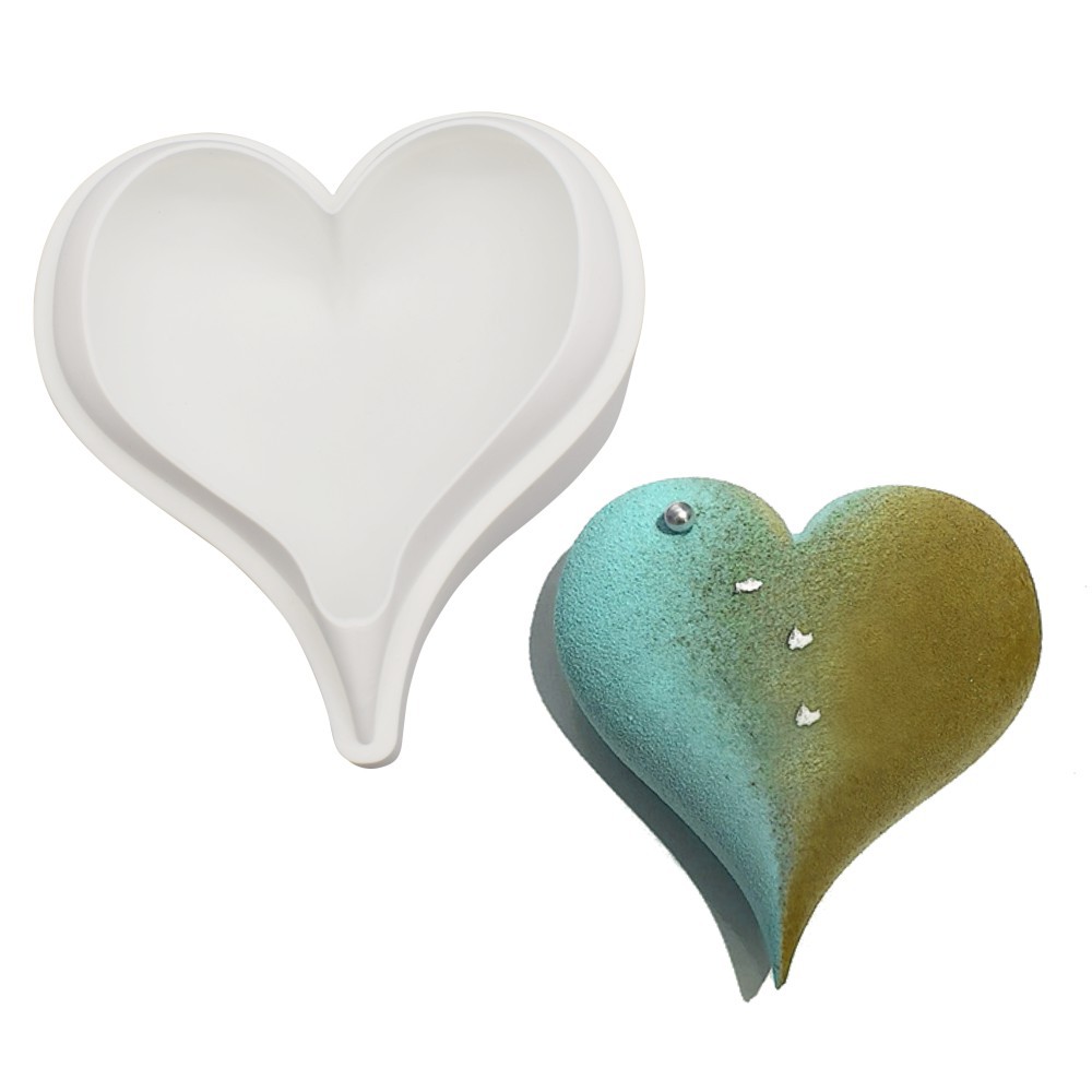 Diamond mousse mold Valentine's Day heart-shaped silicone mold French dessert silicone cake mold diy baking utensils