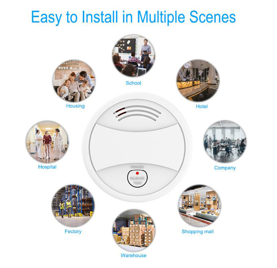 Tuya graffiti smart TUYA graffiti WiFi smoke detector smoke Network alarm smoke alarm